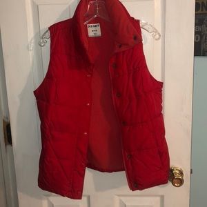 Red old navy vest